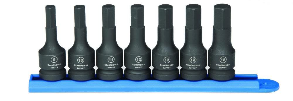 Hex Bit Impact Socket Set 7 pc. 1/2 In. Drive Metric 84940