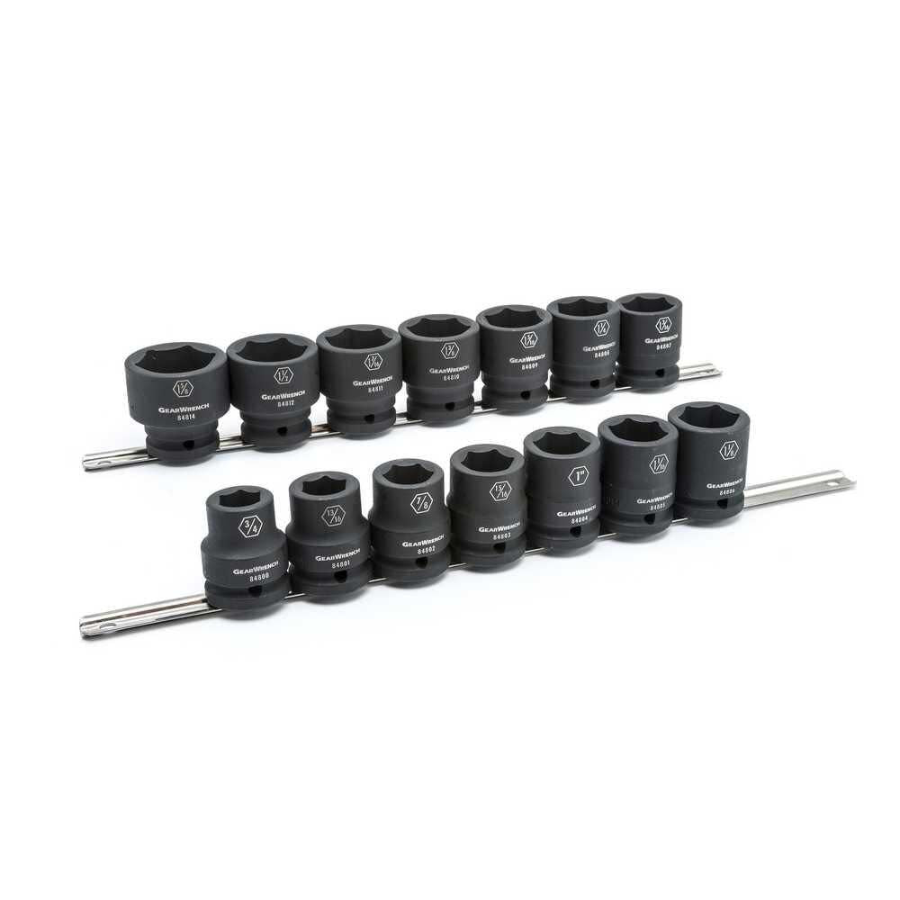 Impact Socket Set 14 Pc. 3/4 In. Drive 6 Point SAE 84959