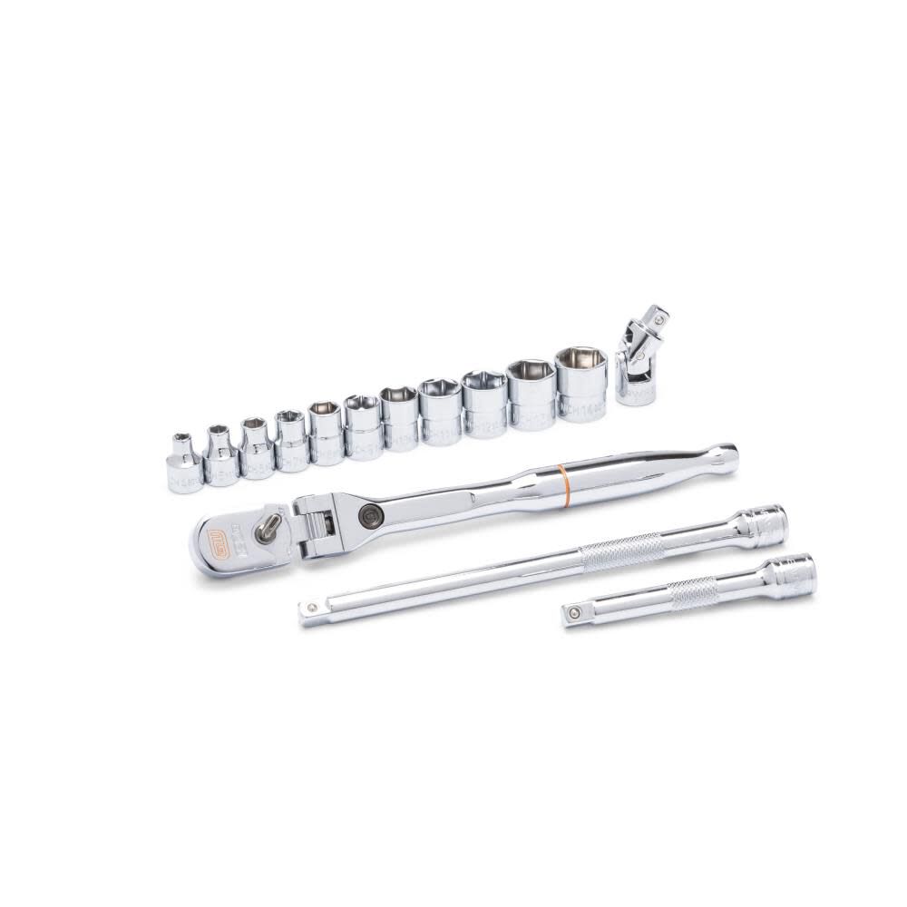 Mechanics Metric Tool Set 1/4in Drive 15pc 81390