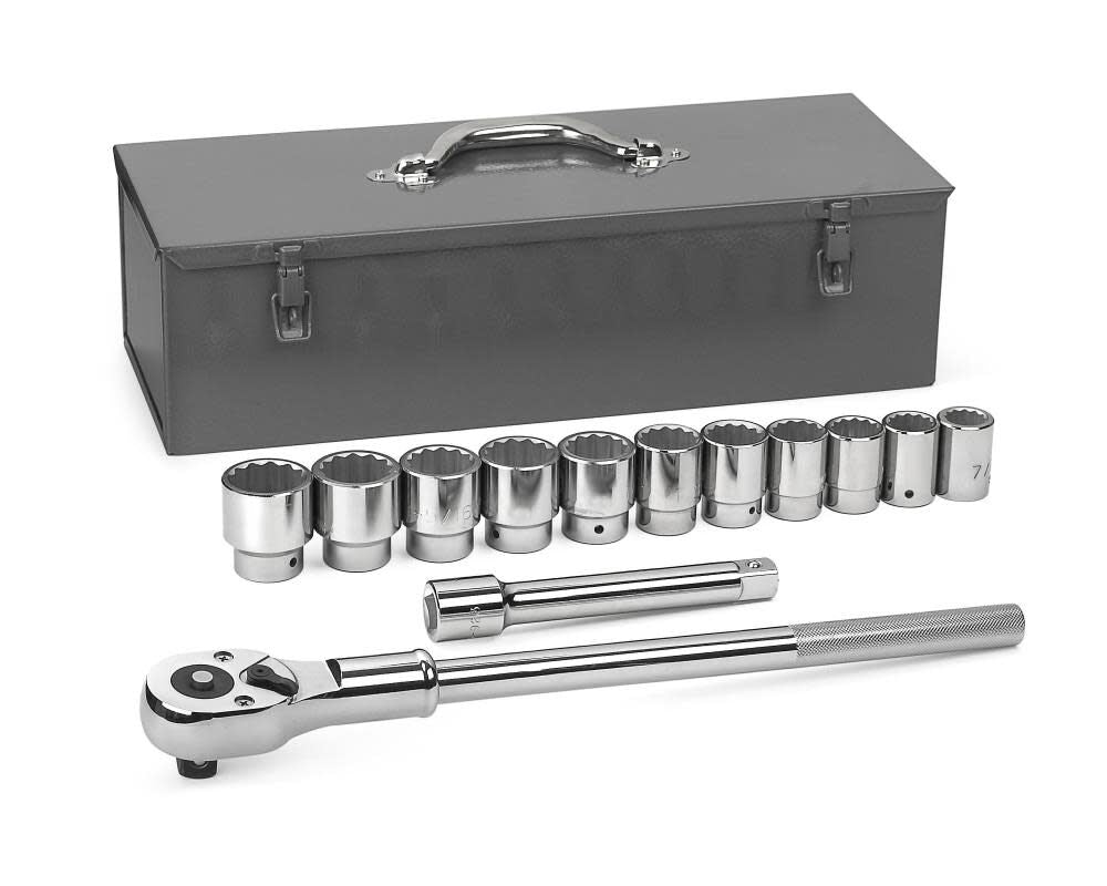 Mechanics Tool Set 13 pc. 3/4 In. Drive 12 Point SAE 80879