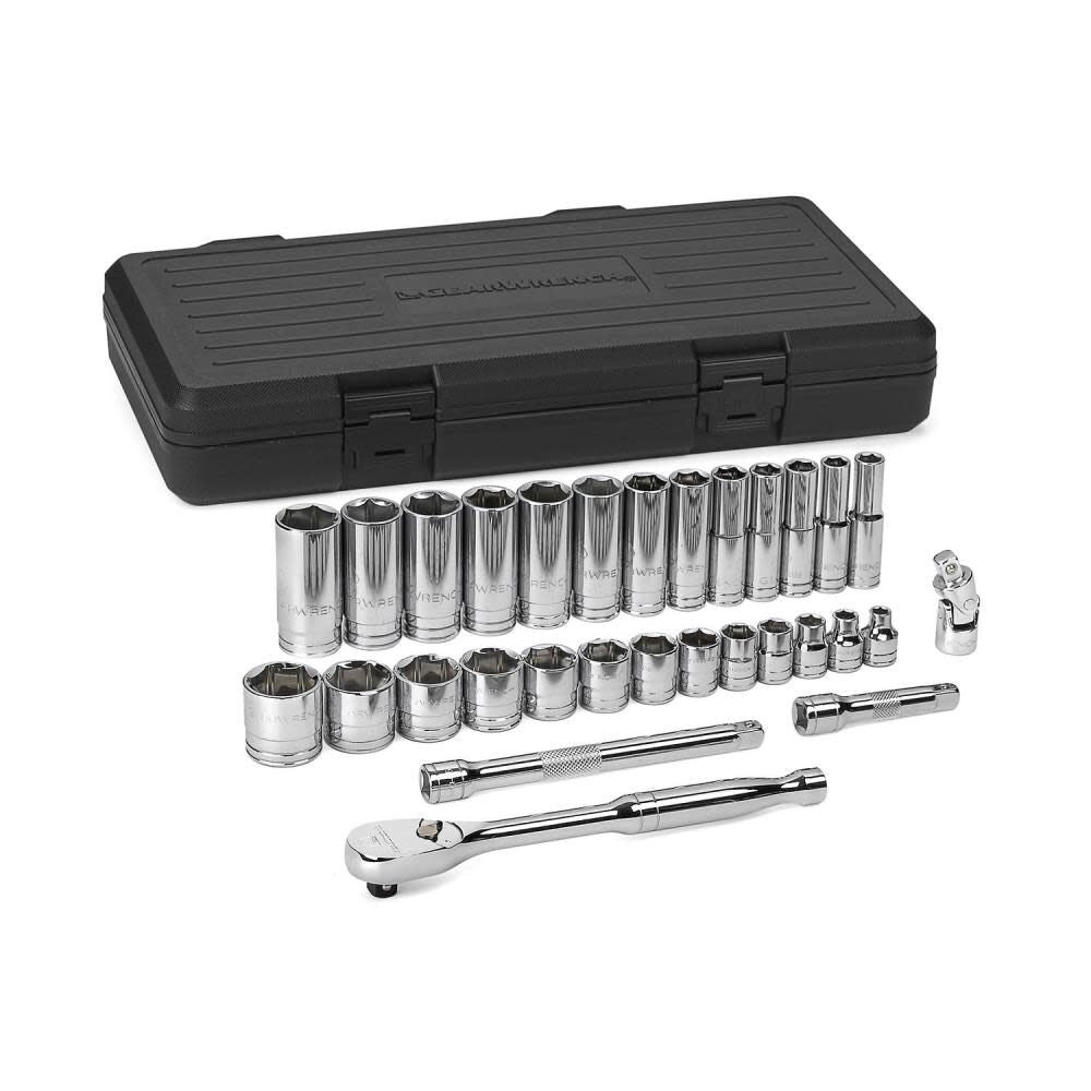 Mechanics Tool Set 30 pc. 3/8 In. Drive 6 Point SAE Standard/Deep 80569