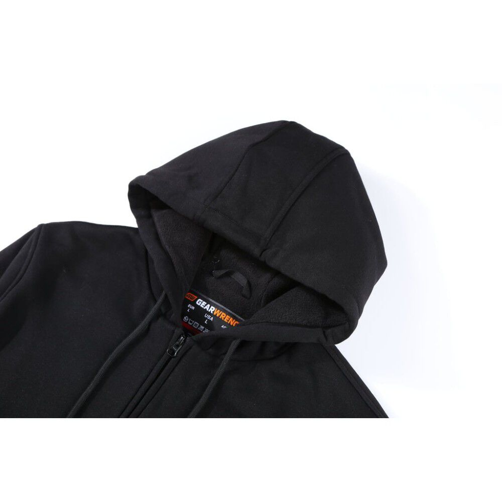 Mens Black Heated Full Zip Hoodie Kit GUHF-02A-BK0