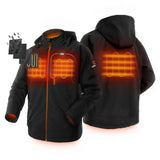 Mens Black Heated Hooded Jacket Kit 3X GMJO-01A-BK08