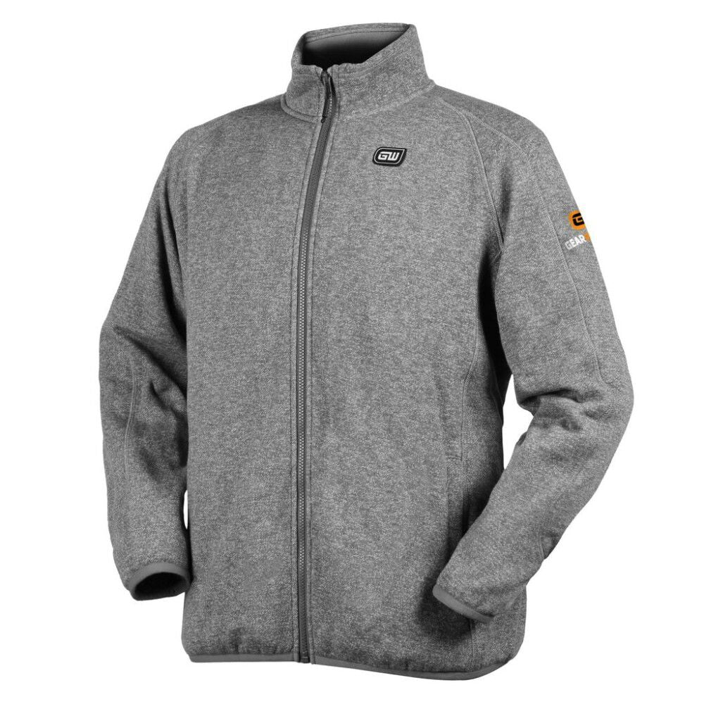 Mens Gray Heated Fleece Jacket Kit 2X GMJF-02A-FG07