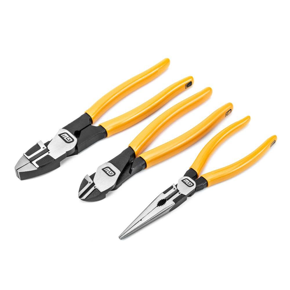 Pitbull Electricians Plier Set Dipped Handle 3pc 82202-06