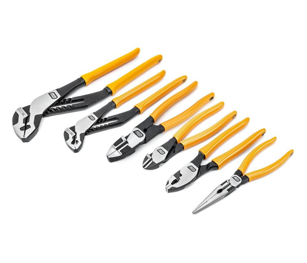 Pitbull Mixed Plier Set Dipped Handle 6pc 82204-06