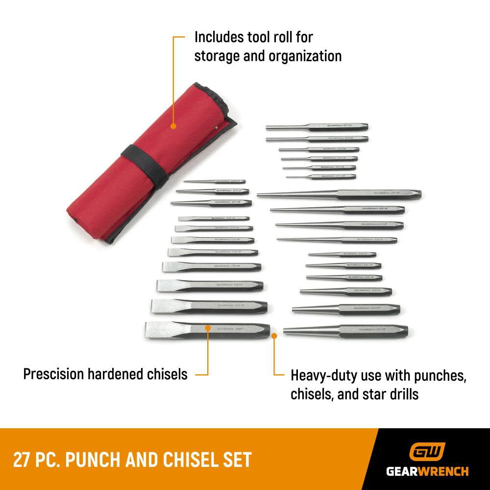 Punch and Chisel Set 27 pc. 82306