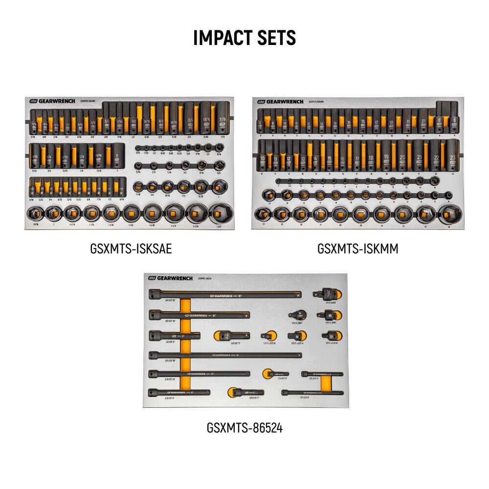 Rolling Tool Box with Mechanics Tool Set in Premium Modular Foam Trays 1268pc MEGAMOD1268