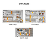 Rolling Tool Box with Mechanics Tool Set in Premium Modular Foam Trays 873pc MEGAMOD873