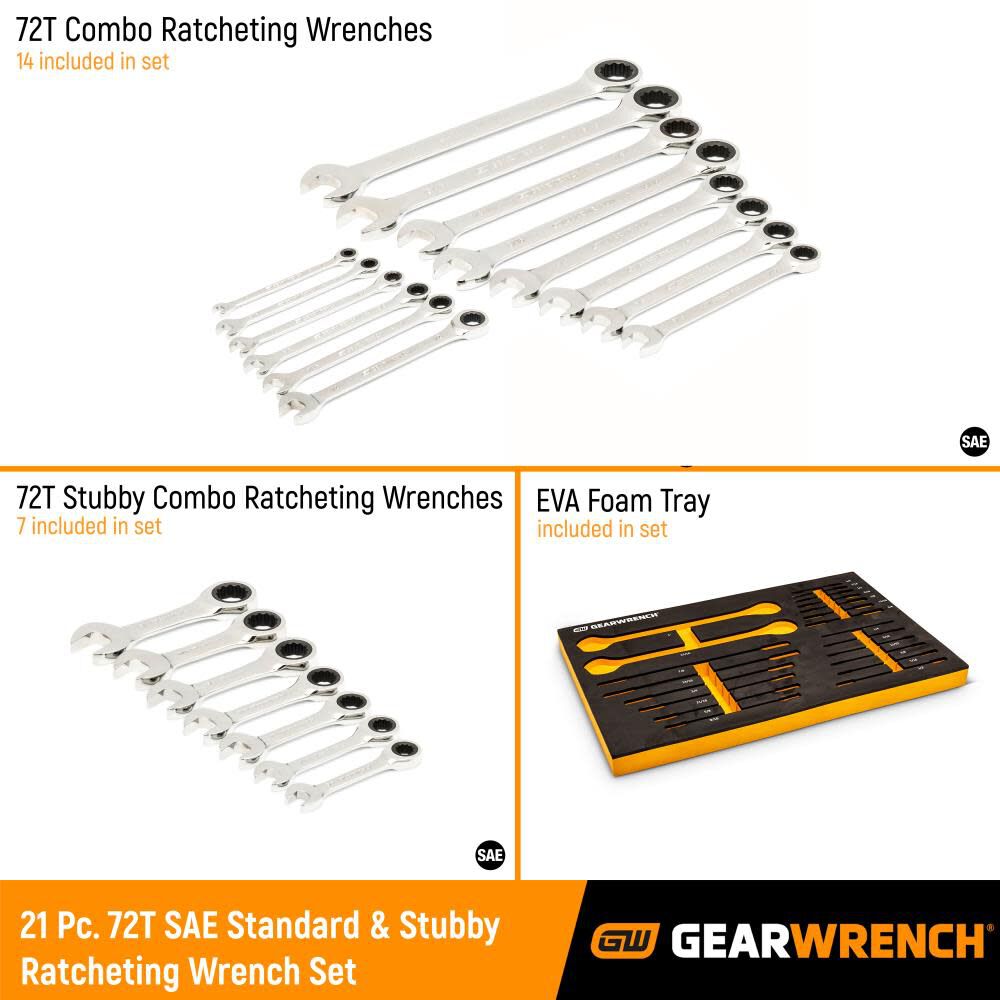 SAE Wrench Set 21pc 86526