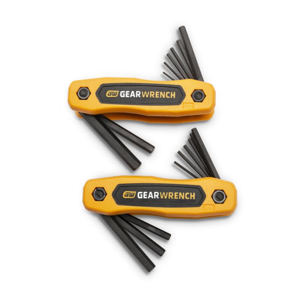 SAE/Metric Folding Hex Key Set 17pc 83510