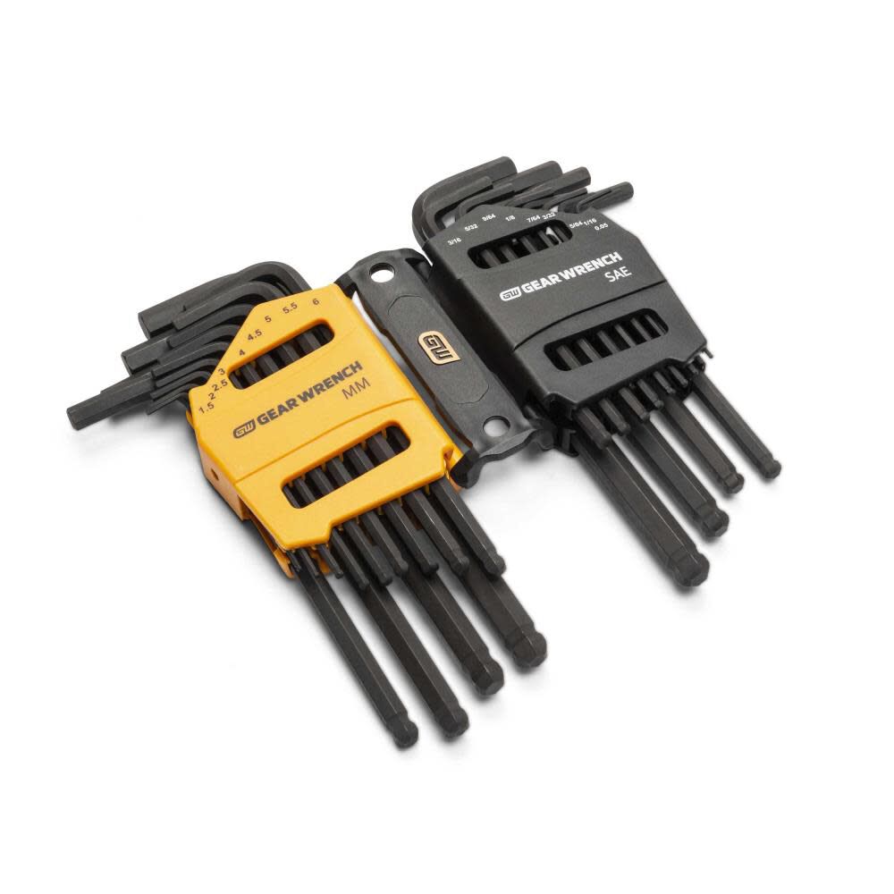 SAE/Metric Hex Key Set Long Ball End 26pc 83505