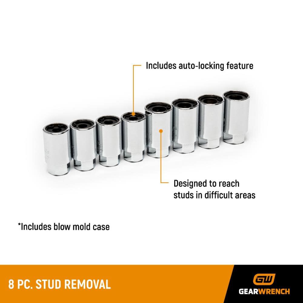 SAE/MM Stud Removal Set 8pc 41760D