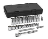 Socket Set 30 pc. 3/8 In. Drive 12 Point SAE Standard and Deep 80568