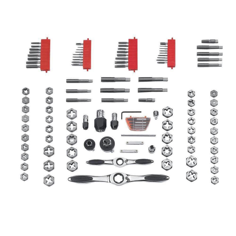 Tap and Die Drive Tool Set 114 pc. SAE/Metric Large Ratcheting 82812