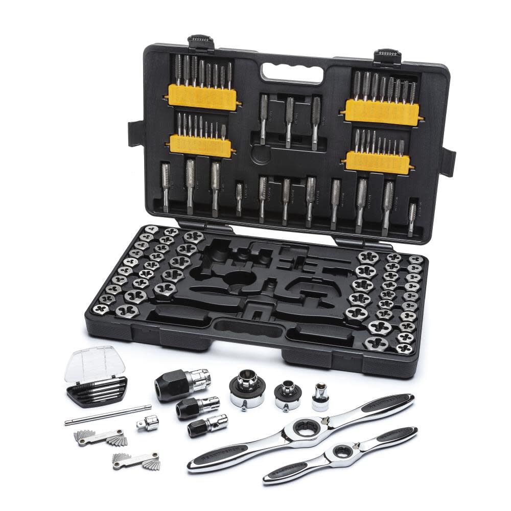 Tap and Die Drive Tool Set 114 pc. SAE/Metric Large Ratcheting 82812