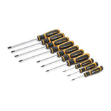 Torx Dual Material Screwdriver Set in Foam Storage Tray 10pc GWMSSCRTX