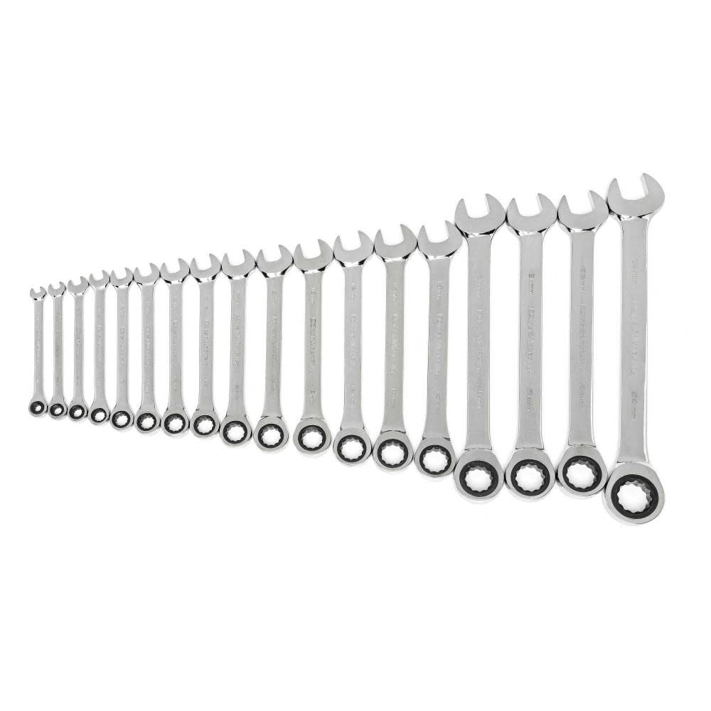 Wrench Set Ratcheting Combination Metric 18pc 85890-02