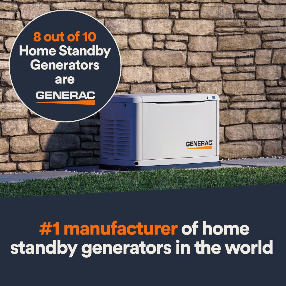 Guardian 24kW Home Standby Generator with RXSW200A3 Transfer Switch 7210