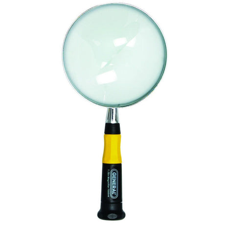 Tools 1-1/4 Inch x 4 Inch Round Glass Magnifier with Cushion-Grip Handle 750544
