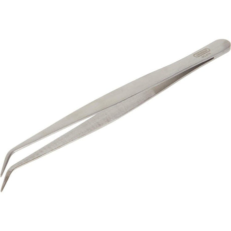 Tools 6-1/2 Inch Utility Tweezer with Curved Tip 415