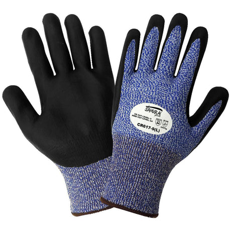 Large Cut Resistant Nitrile Palm Dipped Gloves CR617-L