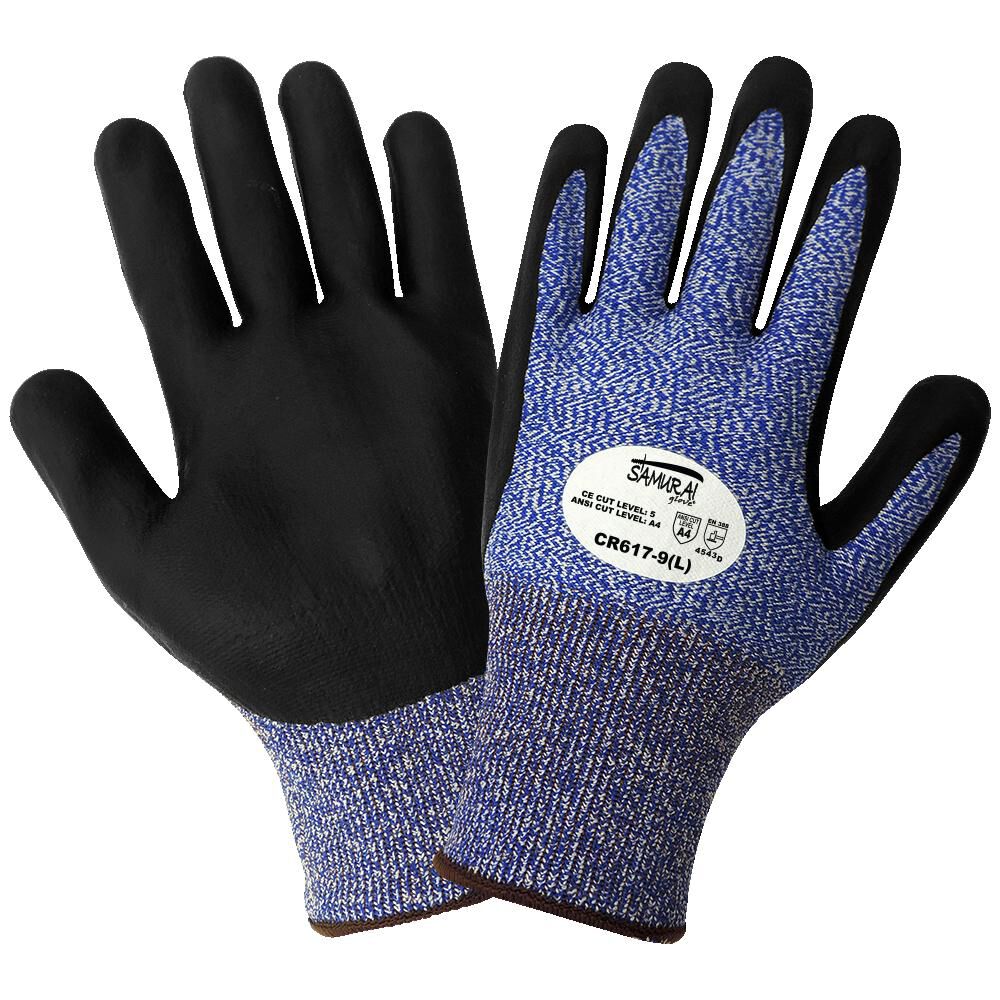 Medium Cut Resistant Nitrile Palm Dipped Gloves CR617-M