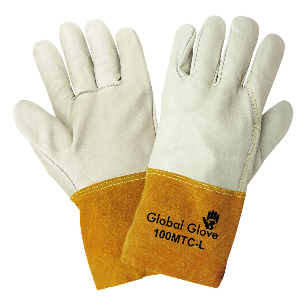 X-Large Premium Grain Cowhide Mig/Tig Welder Gloves 100MTC-XL