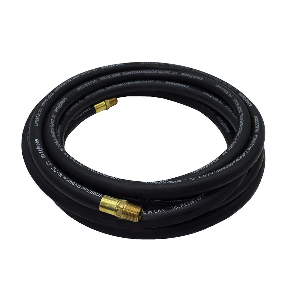 Black Rubber Air Hose 50' x 1/2in 12707