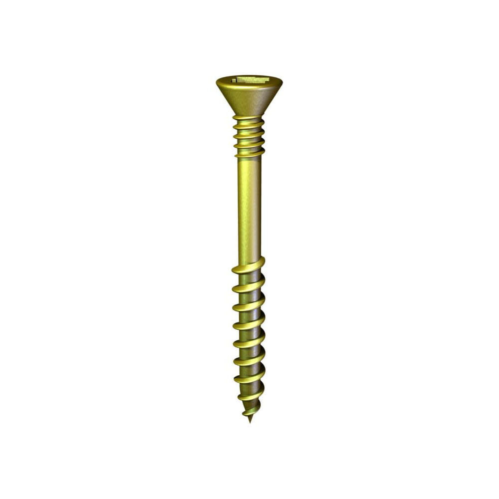 #8 x 1-3/4 In. Flat Head Collated Zinc Yellow Sub Floor Screw C8175L3YZ