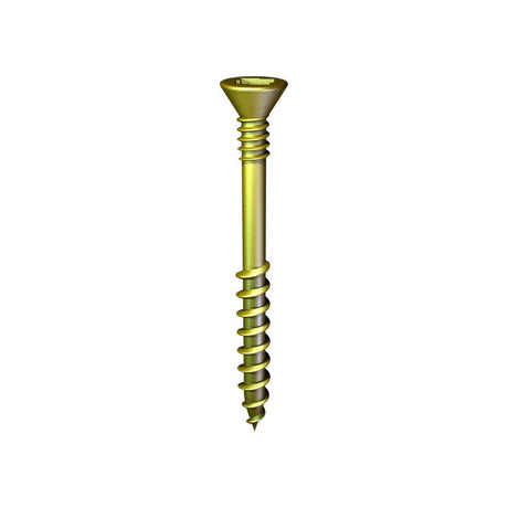 Construction Products #8 x 1-3/4 In. Flat Head Collated Zinc Yellow Sub Floor Screw C8175L3YZ