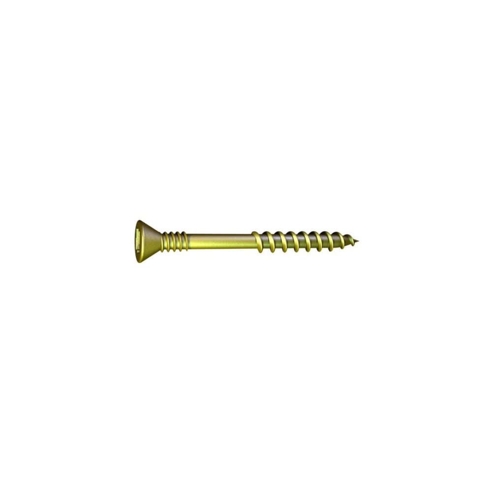 #8 x 1-3/4 In. Flat Head Collated Zinc Yellow Sub Floor Screw C8175L3YZ