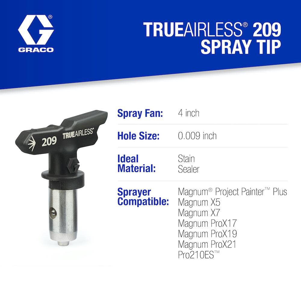 TrueAirless 209 Spray Tip TRU209