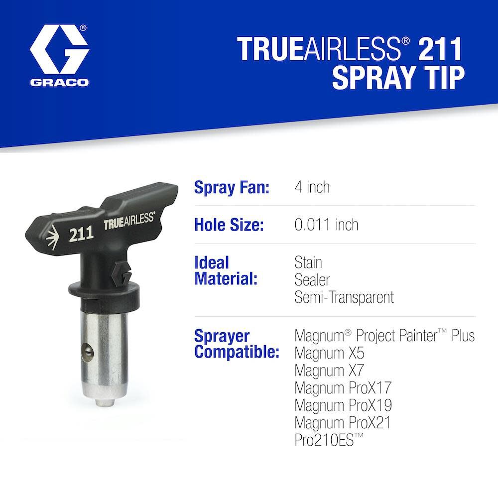 TrueAirless 211 Spray Tip TRU211