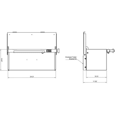 Tool/Storage Uni Box For Open/Enclosed Trailer TBX100