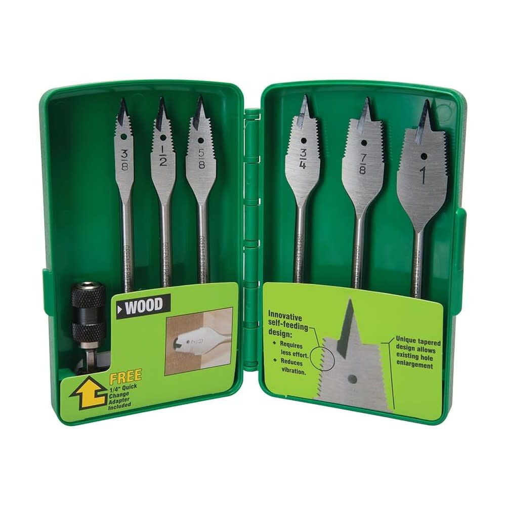 7-Piece x 6-in Woodboring Self-feed Drill Bit Set 34AR-6