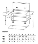 48 In. x 60 In. Flat Top Storage Box 4860