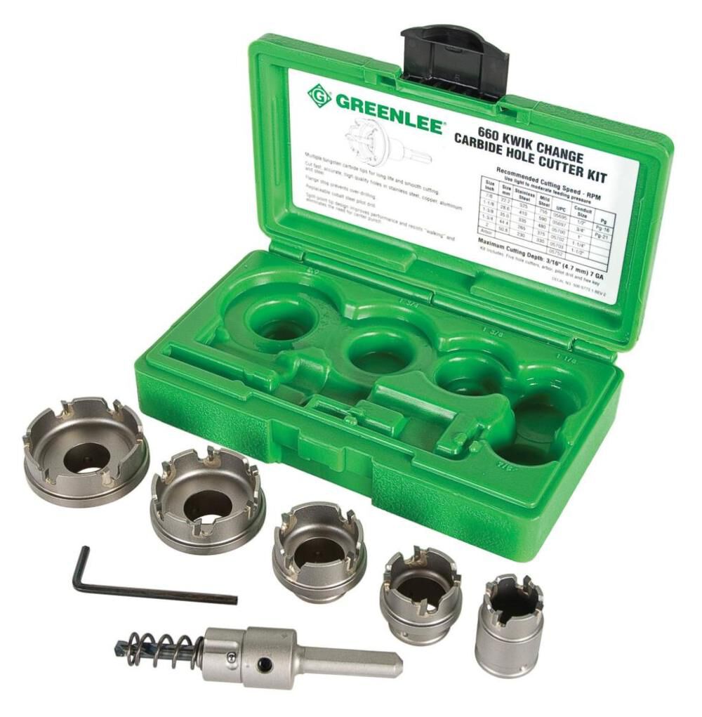 7-PC Carbide Hole Cutter Kit 660