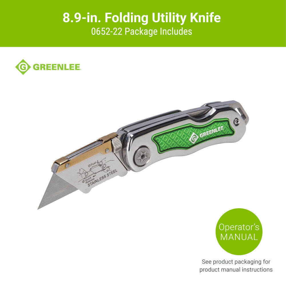 Folding Utility Knife with Retractable 3-Position Serrated Blade 0652-22