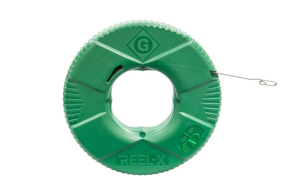 Greenlee 100' REEL X 1/4 Inch Steel Fish Tape FTXS-100W