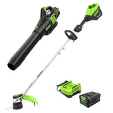 80V String Trimmer & Axial Blower Combo Kit with 2.5Ah Rapid Charger 1324902