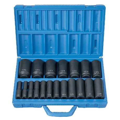 1/2in Drive 19 Pc. Deep Length Fractional Master Set 1319D