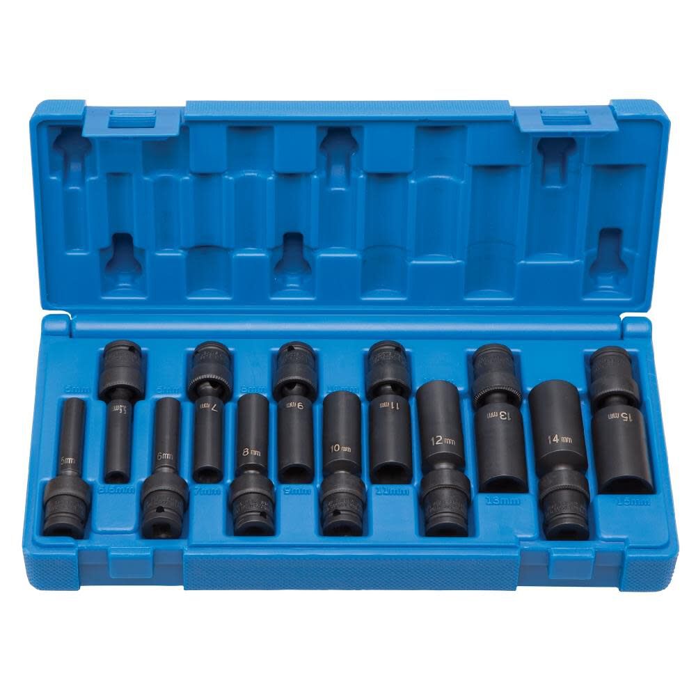 1/4 In. Drive Deep Length Surface Drive Universal Set 9712UMD