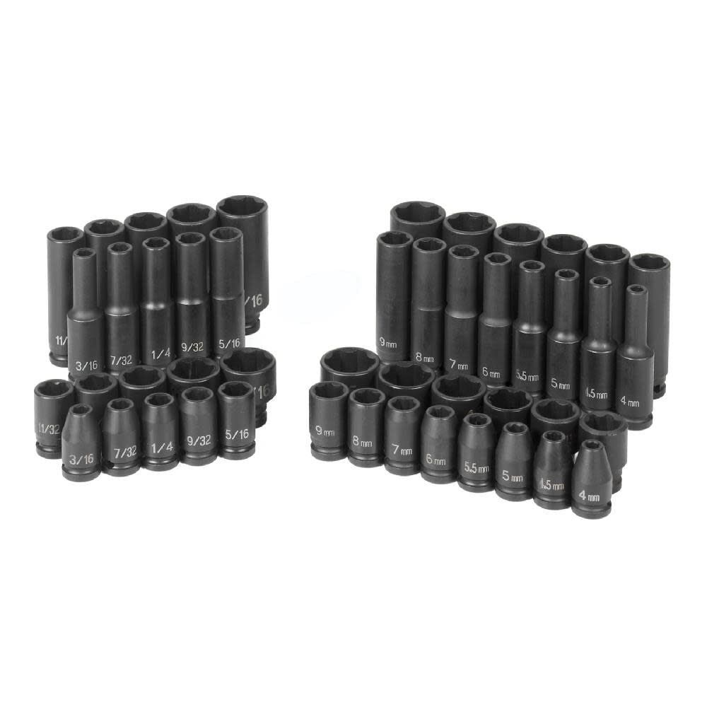 1/4in Drive Standard and Deep Length Surface Drive Impact Set 9748