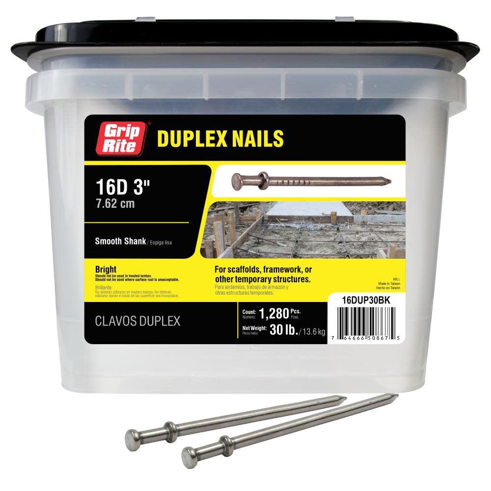 30 lb 16D 3-in Duplex Nail 16DUP30BK