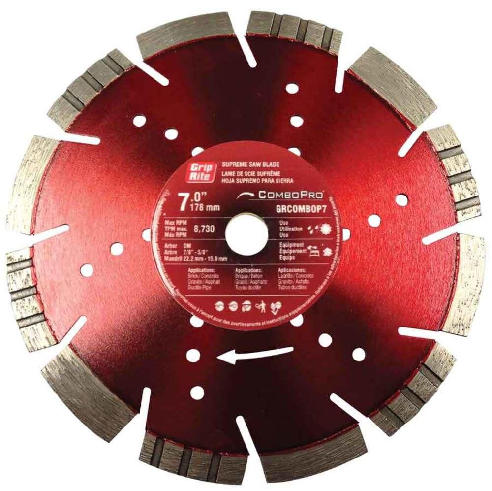 7-in Wet or Dry Segmented Diamond Circular Saw Blade GRCOMBOP7