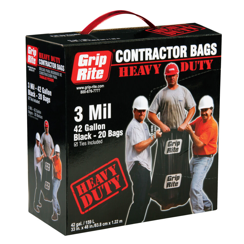 HD 3mil 42gal Contractor Garbage Bag GRHDCBAG20