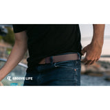 Life Brown Belt with Walnut Magnetic Buckle B1-012-OS