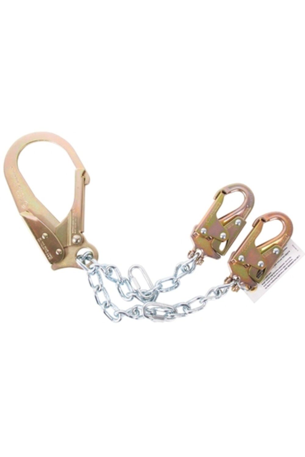 24 Chain Positioning Lanyard with Non-Swivel Steel Rebar and Steel Clevis Snap Hooks 1617