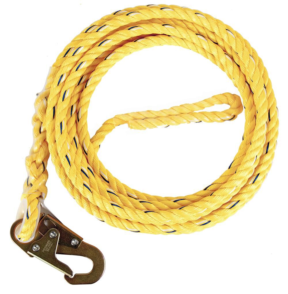 5/8 In. x 50 Ft. Standard Poly Steel Rope with Snaphook End 1340